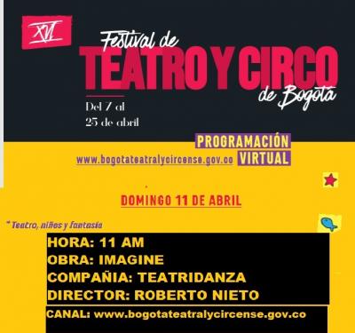 IMAGINE: En el Festival de Teatro y Circo de Bogotá