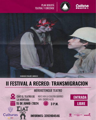 II FESTIVAL DE TÍTERES Y TEATRO:  "A RECREO": TRANSMIGRACIÓN LOS LOBOS NO VAN A LA GUERRA